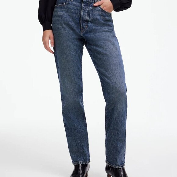 Madewell The '90s Straight Crop Jean in Concho Wash 28 - Picture 2 of 9